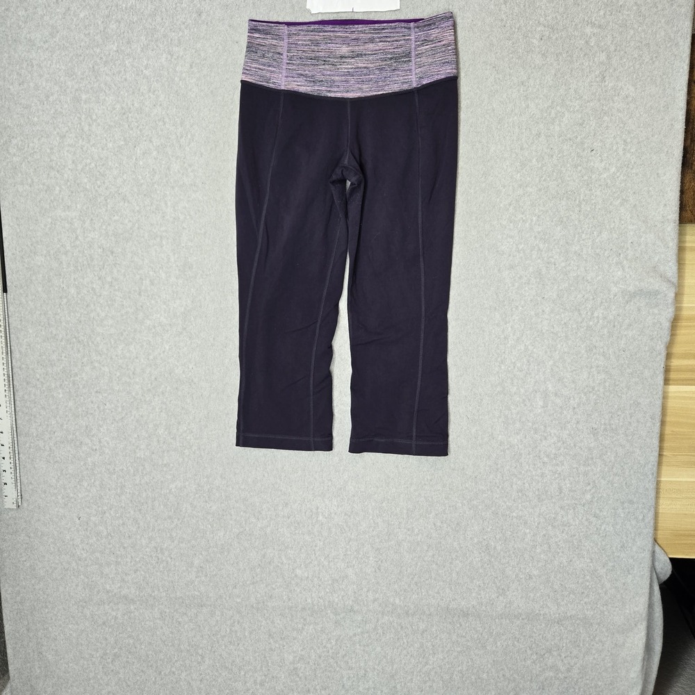 Lululemon‎ Women Activewear Pants 6 Purple Gather & Crow Cropped 19"